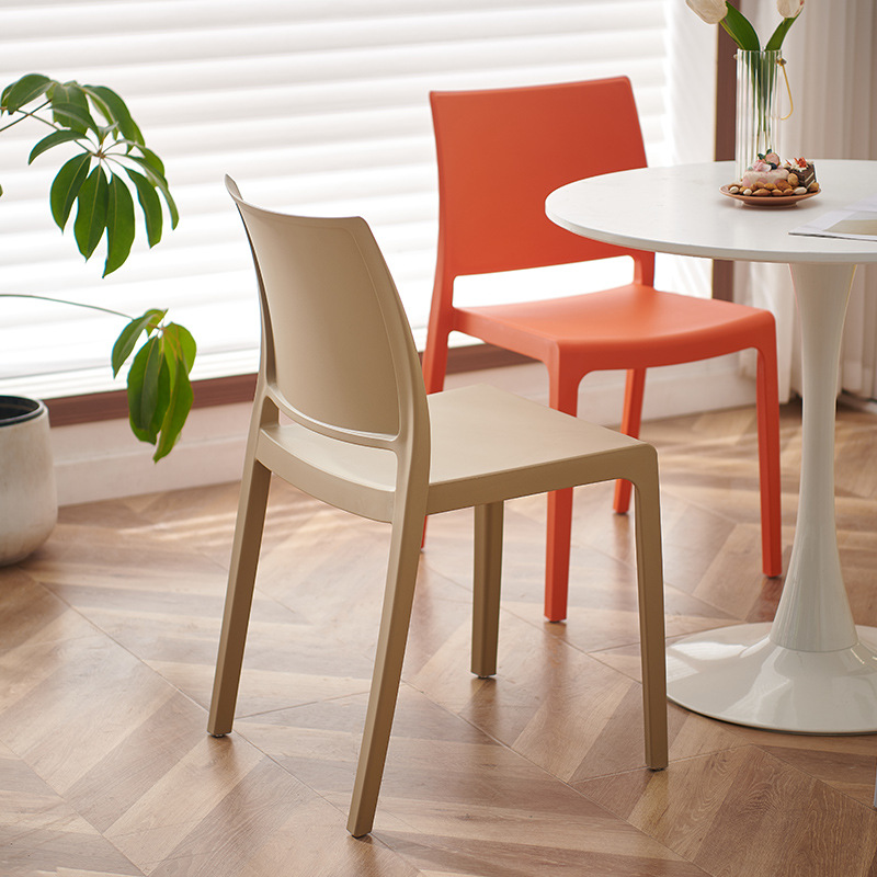 Sillas de estilo de lujo ligero de alta calidad sillas de respaldo taburetes de red sillas de comedor de plástico nórdico creativo moderno simple para el hogar