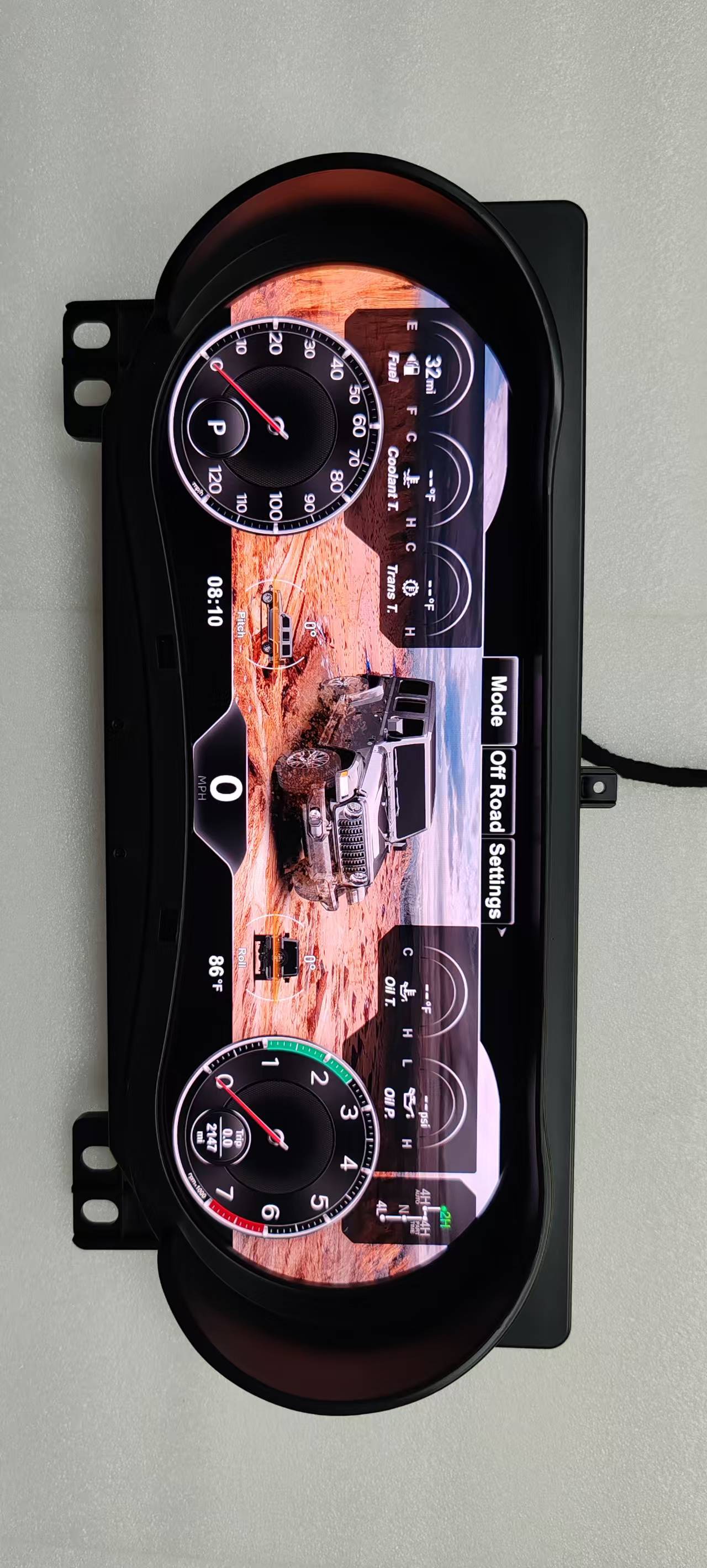 Suitable for Jeep Wrangler 2007-2023, Modified and Upgraded Full Lcd Instrument Panel