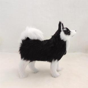Plush Artificial Puppy Cute Husky Model Creative Desktop Window Decoration Handicrafts