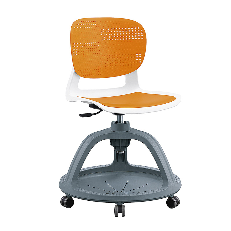 Silla de entrenamiento con tablero de escritura Silla de disco Silla de estudiante de respaldo de plástico integrado multifuncional Silla de discusión de aula inteligente image 8