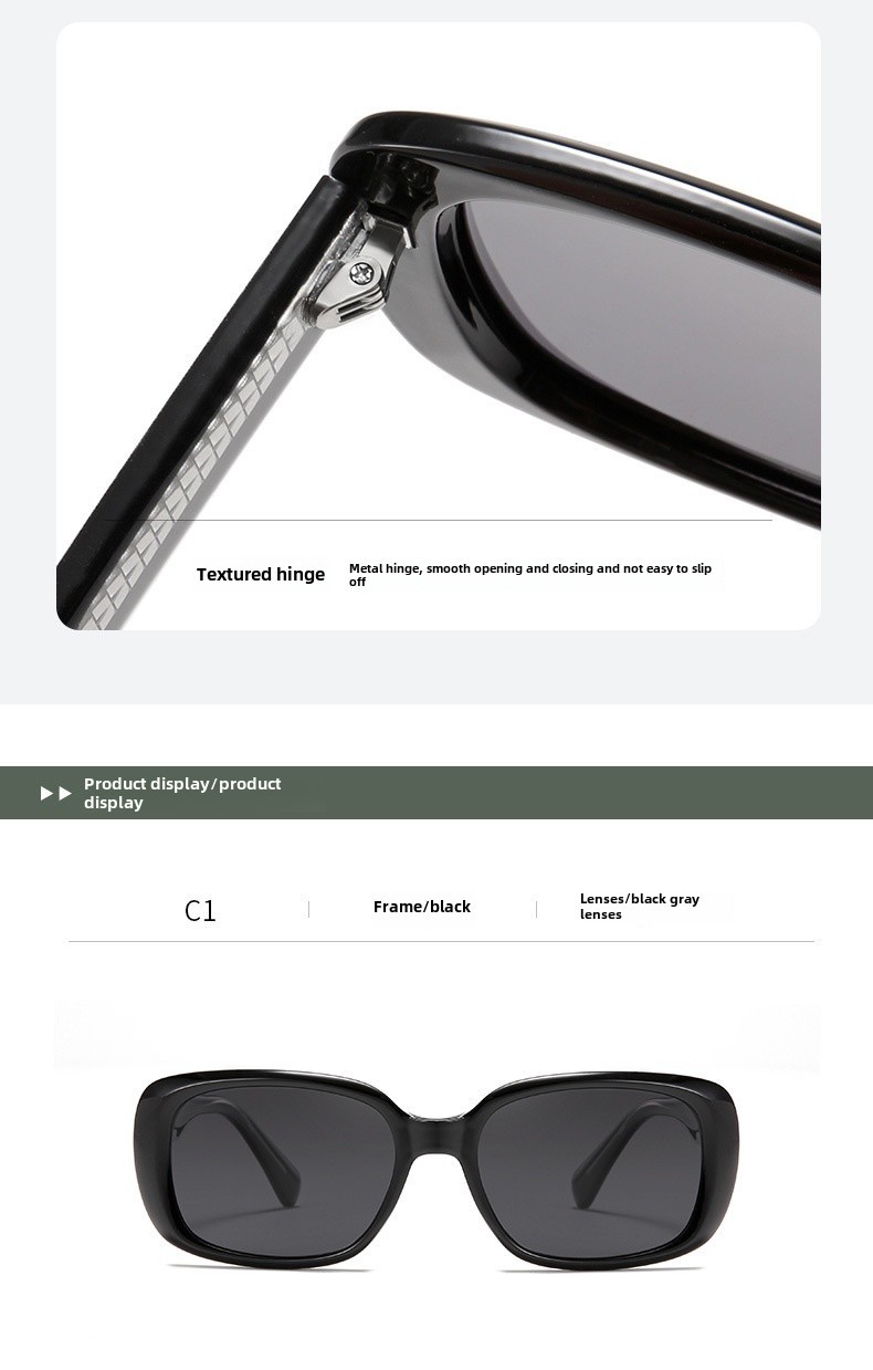 TR712 Rose's Story Yifei Polarized Sunglasses Women's Fashion Korean Cat's Eye Sunglasses_voghion.com