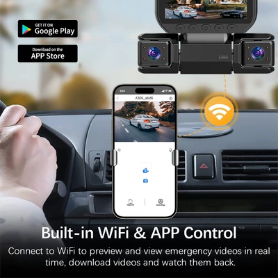 High-Definition Screen, and Wifi Mobile — Driving recorder