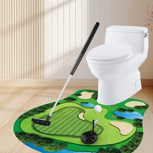 Amazon Toilet Golf Game Toilet Golf Game Golf Hitting Game Mat Factory Direct Sales