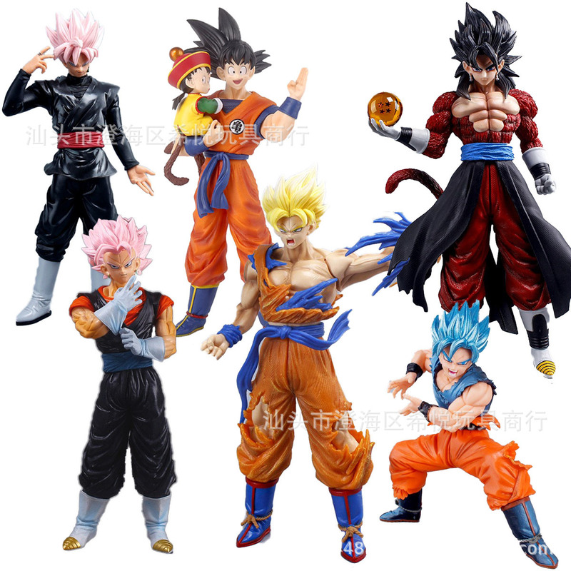 Dragon Ball Animation Figure Super Saiyan Goku Vegeta Desktop Ornament Model Battle Loss Super Shibition Gita