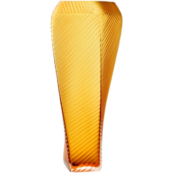 Modern classic sophisticated amber glass elite pyramid