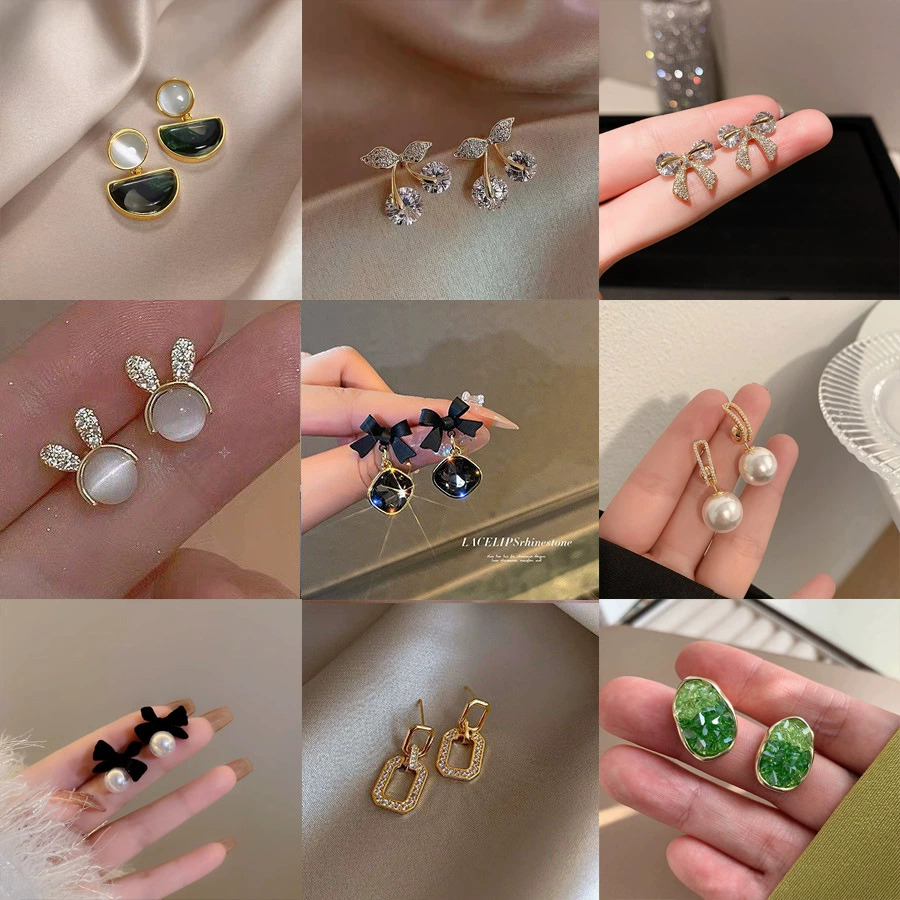 Серебряная игла, высококачественные ретро серьги, серебро 925 образец, стиль высокого качества, французский ретро стиль, опт