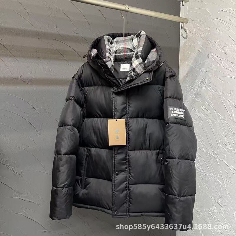 冬季巴家保暖羽绒服连帽外套轻奢休闲可拆卸洋气情侣同款夹克潮服|undefined