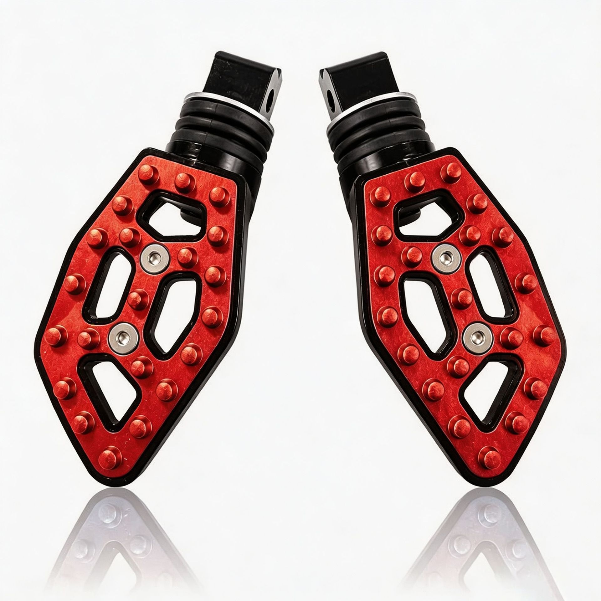 Motorcycle Modification Parts Cnc Aluminum Alloy Hollow-Out Foot Pedals Metal Non-Slip Rear Footrests Universal Wear-Resistant Foot Pedals