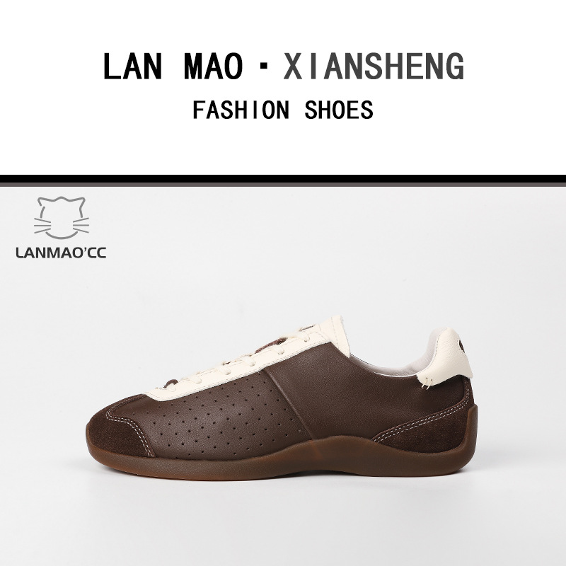 FO con zapatos de entrenamiento de ballet para mujeres 2025, nuevos zapatos deportivos retro negros de moda casuales de skate, zapatos Gump