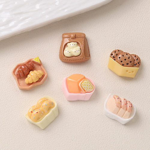 Cartoon DIY resin accessories, decorations, desserts, food, cream glue, handmade hair clips, phone cases, shoe buckles, and accessories batch