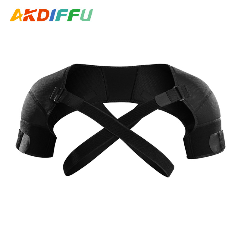 Transfronteriza nueva correa de hombro deportiva presión de hombro transpirable correa trasera protectora de dos vías ajustable equipo de fitness