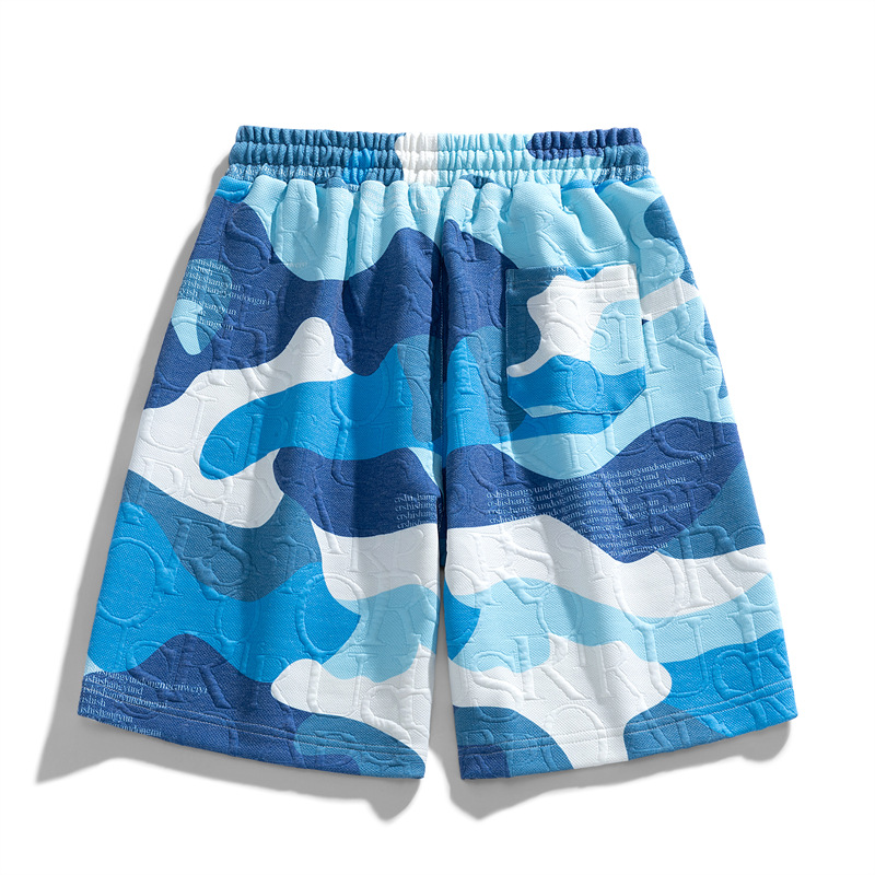 NASA American Basketball Shorts Men's Summer Loose Sports Shorts Trendy Brand High Street Casual Fashion All-Match Pants