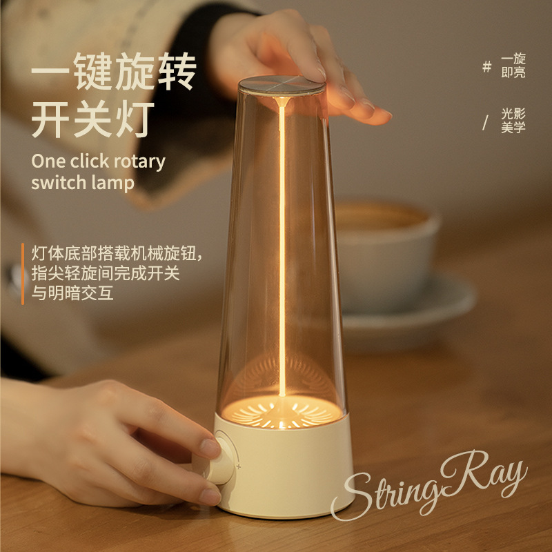 国境を越えた新しいアイデアの復古灯充電無調光バー電気スタンド寝室ベッドヘッドランプ家庭装飾品キャンプライト|undefined