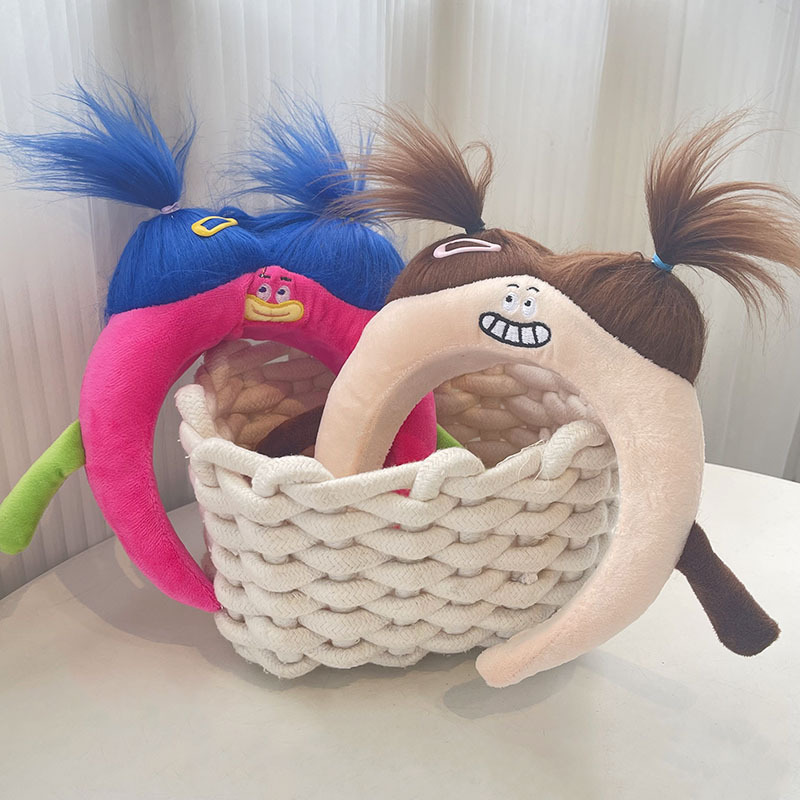 Personalidad creativa de lavado de la cara, banda de cabello para mujeres, banda de cabello para máscaras rojas, banda de cabello extraña, 2024 nueva tarjeta de cabello para cabello