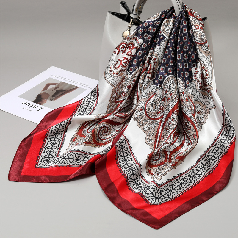 Red de seda bufandas de moda de mujer bufandas de seda bufandas de impresión bufandas de tela bufandas profesionales