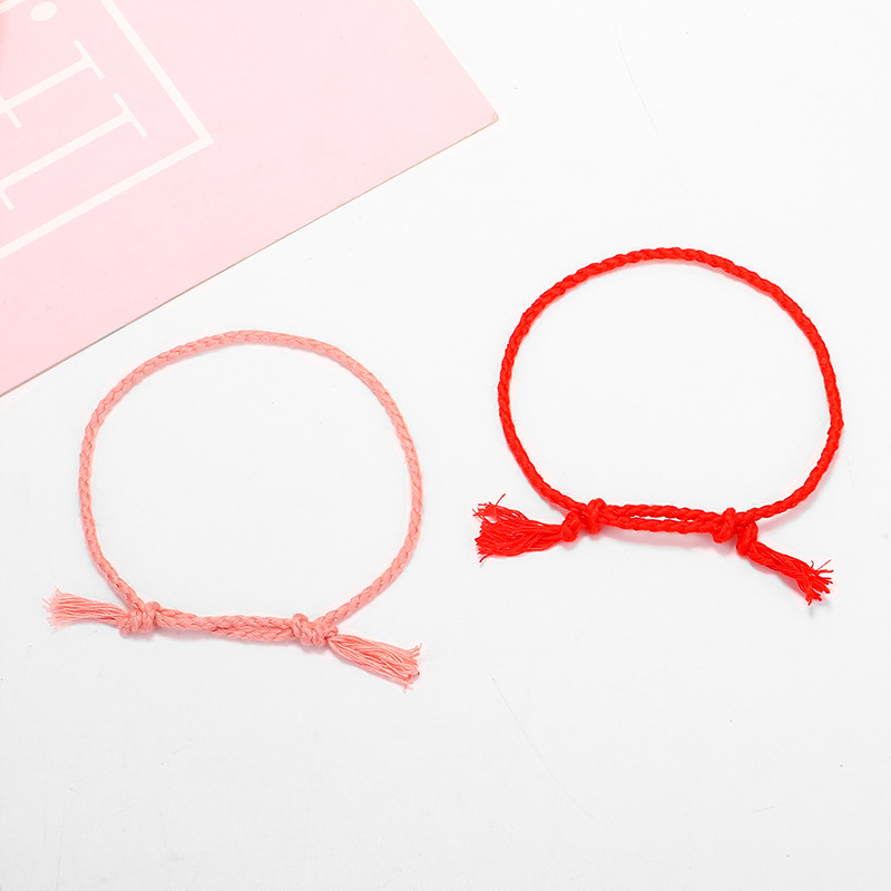 Simple Style Solid Color Cotton Knitting Women's Bracelets 1 Piece display picture 5