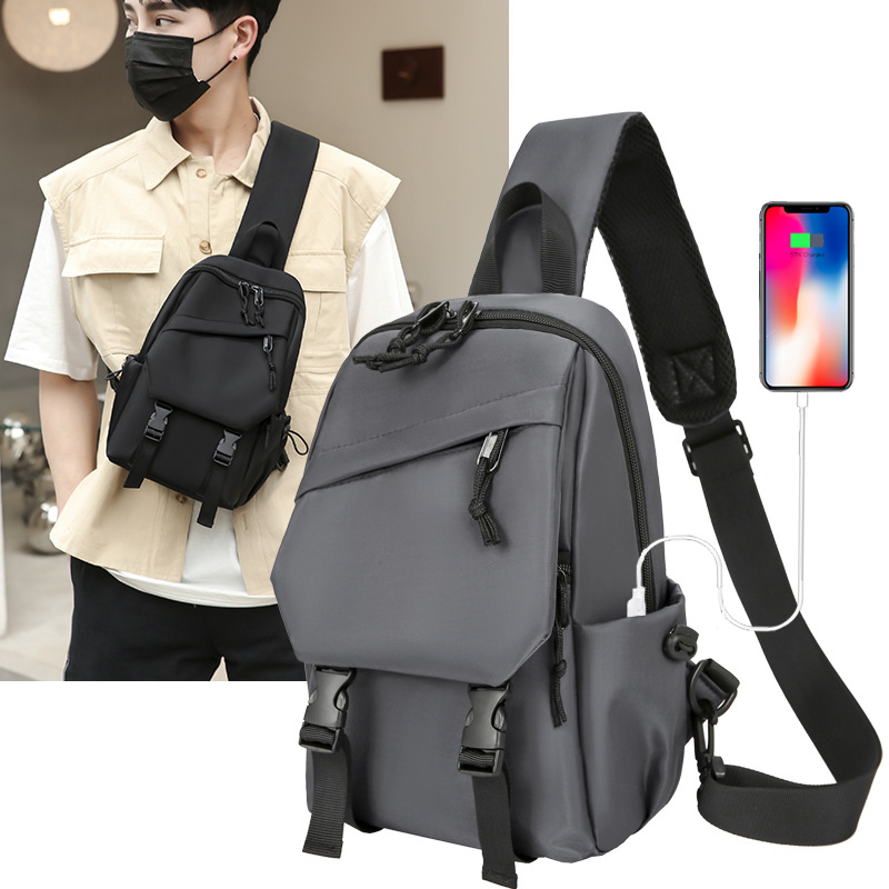 Men's bag single shoulder crossbody bag boys business crossbody bag wholesale middle school student casual outdoor multifunctional chest bag