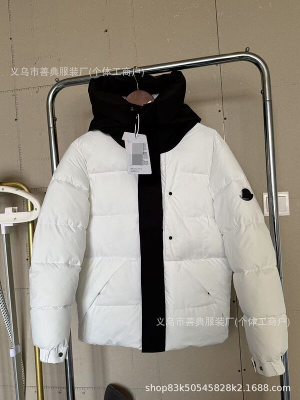 新款高品质羽绒服黑武士蒙家潮牌连帽保暖加厚情男女款冬季面包服|undefined