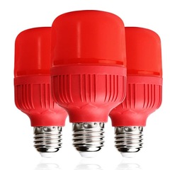 LED Red Bulb | Christmas Festive Holiday Colorful Bulb | 5W Waterproof Colorful Bulb with Candleholder | Red E27 Bulb for Lanterns and Globe Lamps