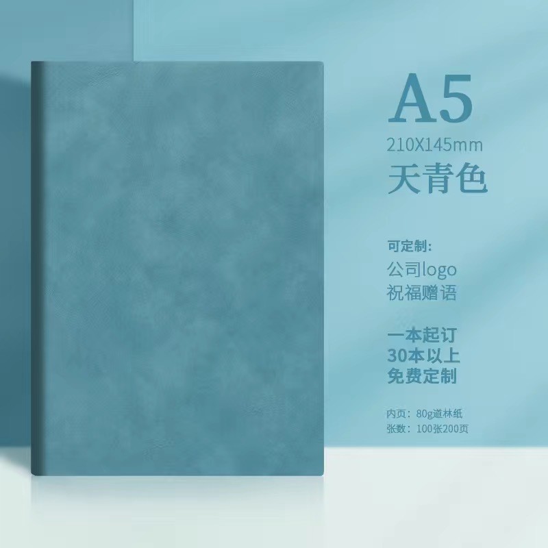 A5 노트북-푸른 양 피부