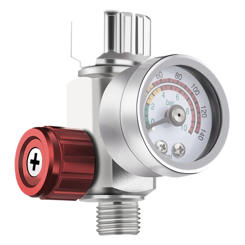 Válvula Reguladora de Presión Cinco-Cinco, Bomba de Aire Neumática, Máquina de Engrase, Regulador de Presión de Aire, Válvula Reductora de Presión, Procesador de Fuente de Aire, Manómetro MF-4 de Alta Precisión