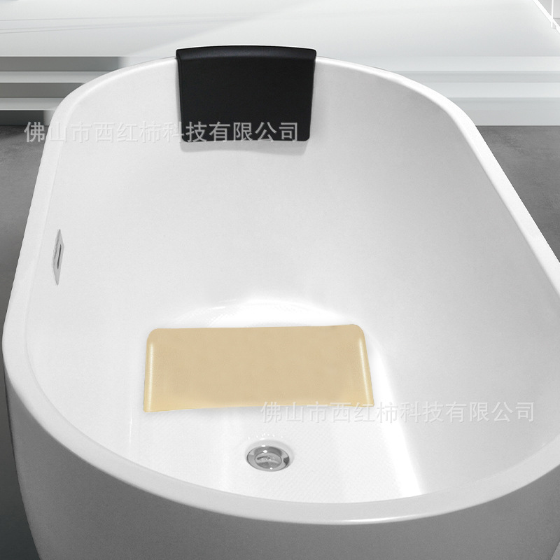 工厂直批PU防水弹性通用易洁大吸盘缸浴坐垫SPA木桶泡澡增高垫