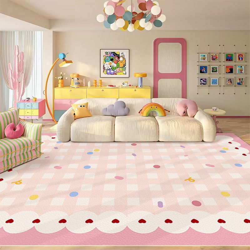 Cartoon dopamine-themed large-area floor mats for living rooms and bedrooms, featuring a PVC material that is easy to clean, waterproof, stain-resistant, and requires no washing Cartoon dopamine-themed large-area floor mats for living rooms and bedrooms, featuring a PVC material that is easy to clean, waterproof, stain-resistant, and requires no washing
