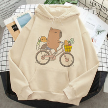 Capybara hoodies female Korea hip hop anime harajuku women h