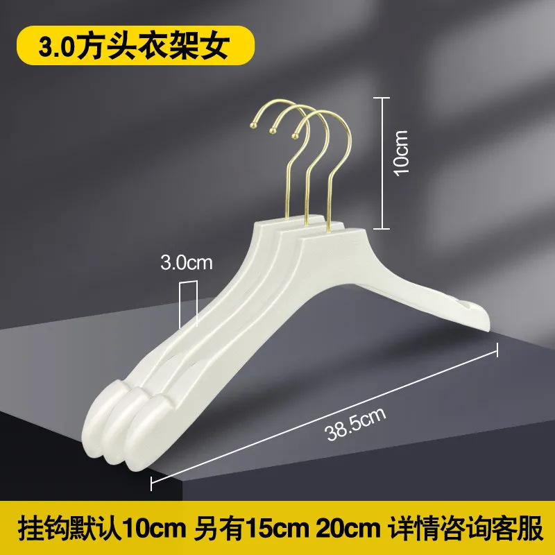 여성 3.0 스퀘어 헤드 화이트 (10cm 골드 라운드 훅)