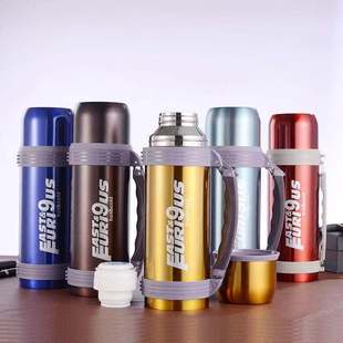 New 1200ml long English travel pot car home outdoor travel pot large capacity 1.2L printed logo