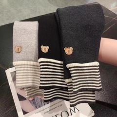 兒童打底褲2023秋冬女童打底褲加絨加厚一體絨韓版百搭毛圈長褲子