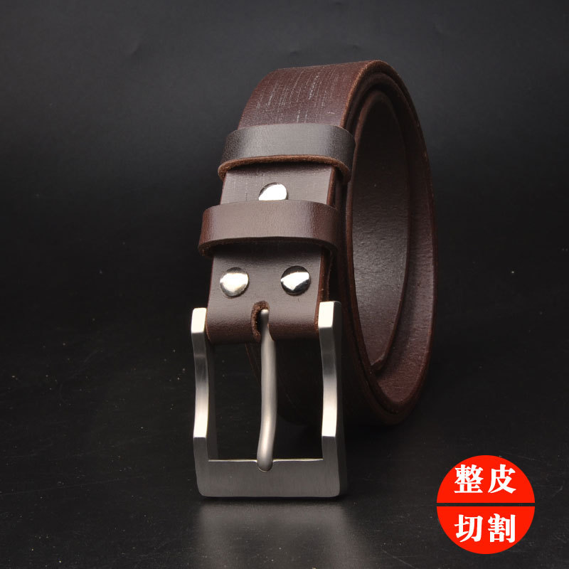 TWS maroon leather Brown 38mm