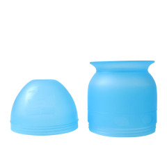 美發用品工具大號小號塑料調色染髮碗搖盅倒模焗油碗刻度搖杯