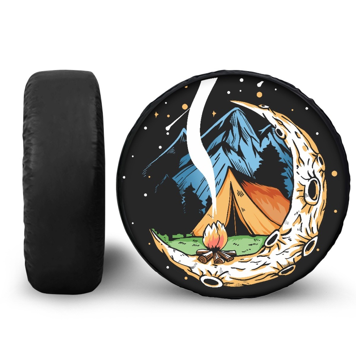 Laitu Keding Polynesian printed pattern car universal dustproof spare tire cover car decoration auto parts