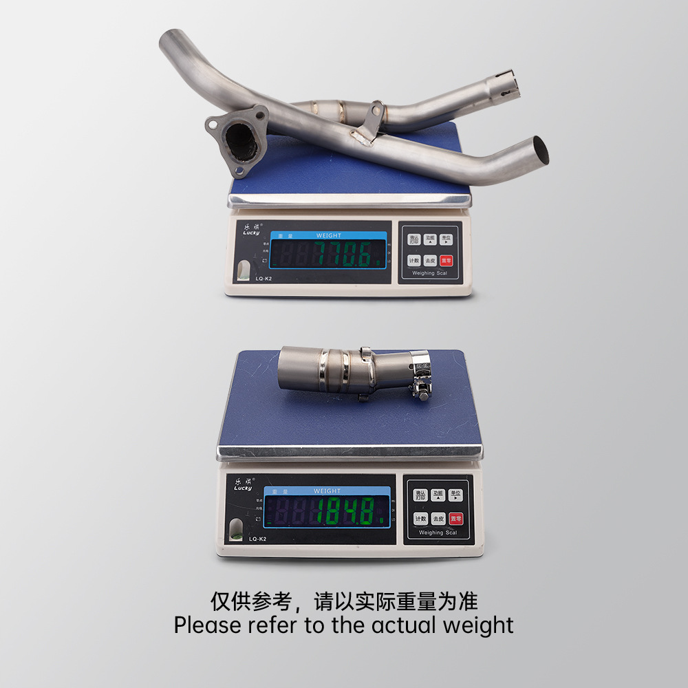 Motorcycle Exhaust Pipe Fosha 750 Xadv750 Modified Titanium Alloy Front Section 2017-2024 Non-Destructive Installation
