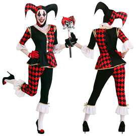 万圣节派对小丑cosplay服装 马戏团舞台派对演出化妆舞会角色扮演
