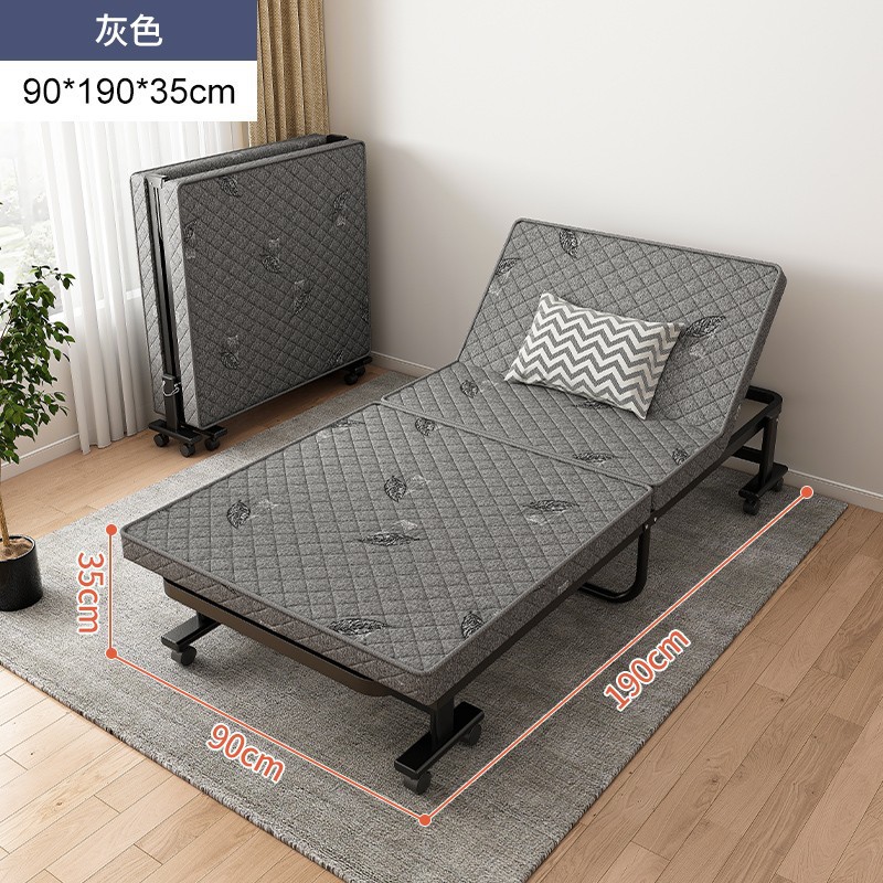 Almuerzo de alta gama Cama plegable Cama individual Cama temporal para huéspedes domésticos Cama de escolta de confinamiento Oficina Siesta Sofá cama