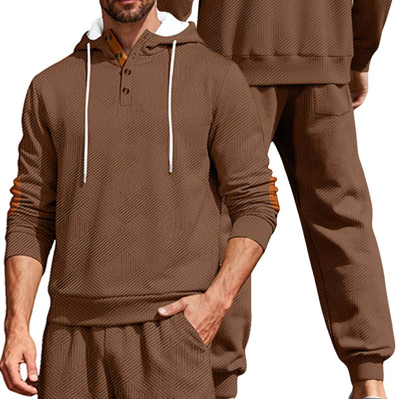 Nuevo transfronterizo Europa y América Amazon TK nuevo otoño y invierno hombre manga larga suelta casualidad con capuchón pull-out suit