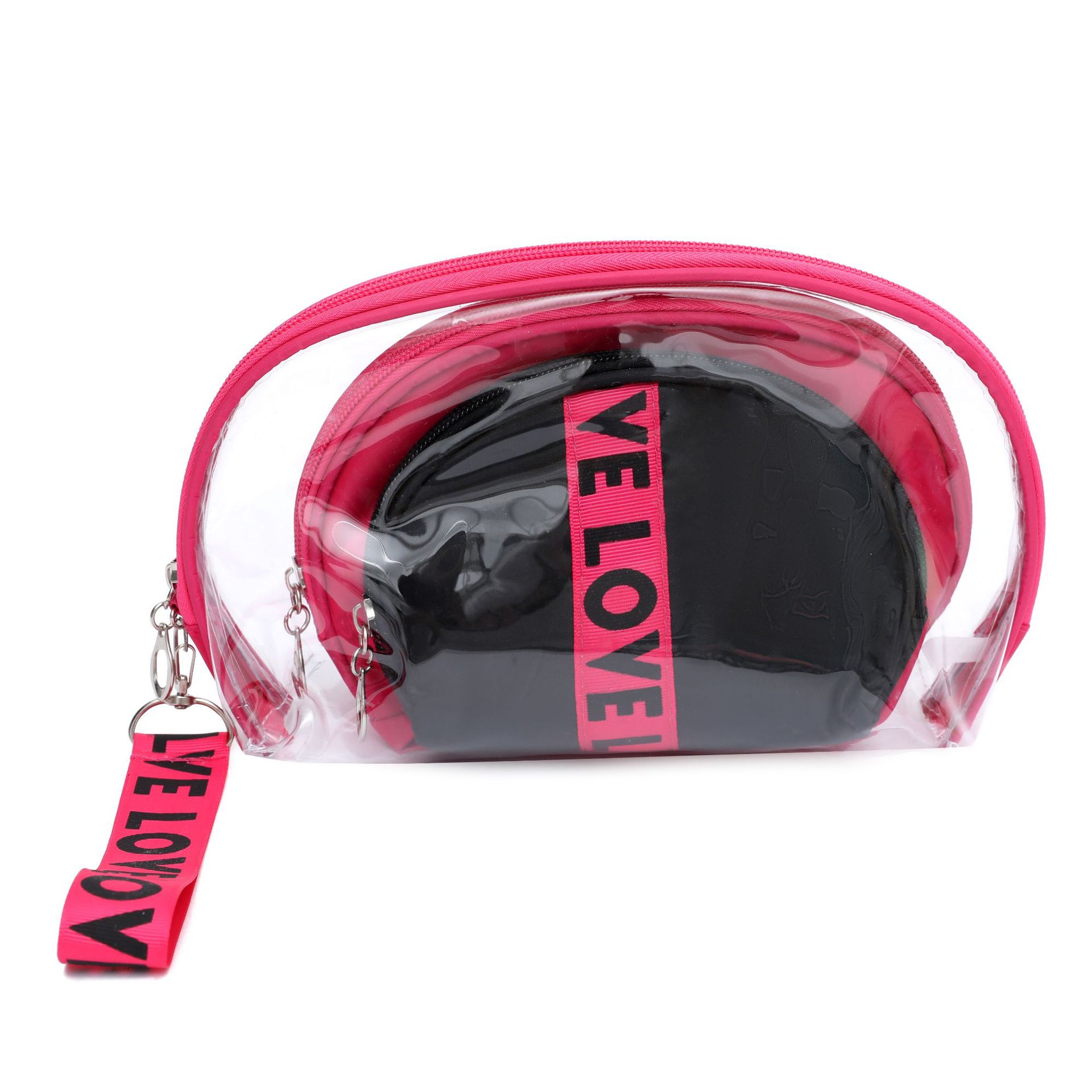 AMOR bolsa de cosméticos de tres piezas de semicírculo bolsa de viaje bolsa de lavado