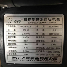 飞克300W冷暖增压泵全屋家用全自动静音自来水管道抽水机加压泵