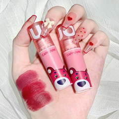 Cappuvini Playful Bear Lip Mud Velvet Matte Transfer-Resistant Student Budget Lip Color Wholesale