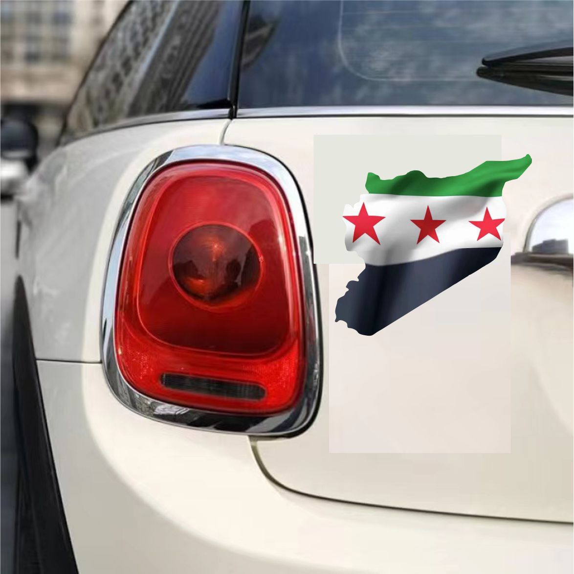 Cross -border Syrian new national flag car stickers casually sticker…