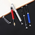 碳纤维金属钢笔商务铱金笔雕刻logo成人练字书法笔会议办公签名笔