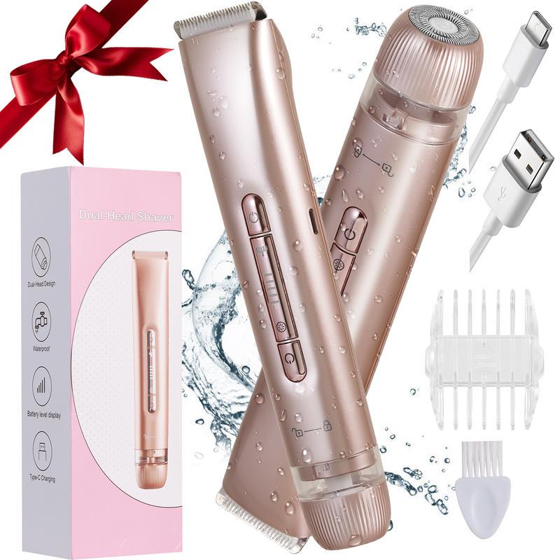 Double-Head Electric Shaver, Waterproof Full-Body Shaver, Bikini, Armpit, Leg, Arm, Face, Multi-Functional Hair Removal Device