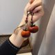 Rosewood Everything's Good for Persimmon Handheld Piece for Wen Play Keychain Ornaments Gift Ornaments Decorations Pendant Keychain