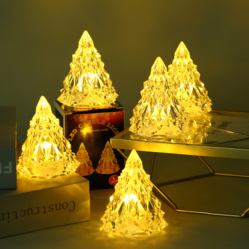 Iceberg Christmas decorations diamond crystal atmosphere lights restaurant decorations acrylic led Christmas tree night lights