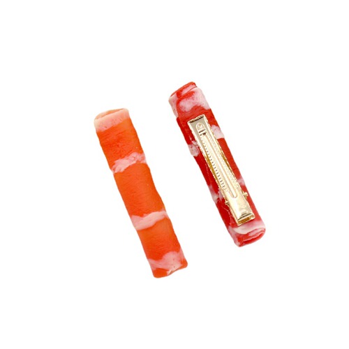 PVC simulation food toy model prawn beef roll personalized creative student gift hair edge card jewelry