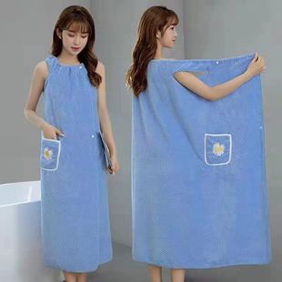 Extra Long Bath Towel, Bath Towel Can Be Worn and Wrapped, Adult Bathrobe, Home Clothes, No Lint, No Fading, Better Than Pure Cotton