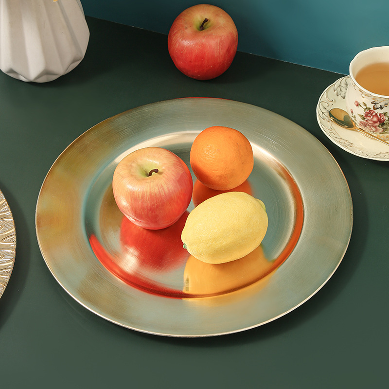 2024 nuevo estilo europeo retro platos de fruta platos de banquete platos de bodas platos chargerplates decoración