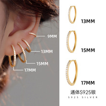 ������S925���߼�������ԲȦ����Ů��Լins����������Ȧ���Ƕ���